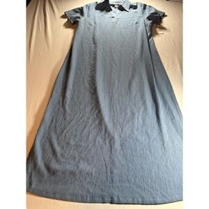 NEW STYLE & CO, Women's Blue And White Dress, Short Sleeve Shift Size 16 Petite